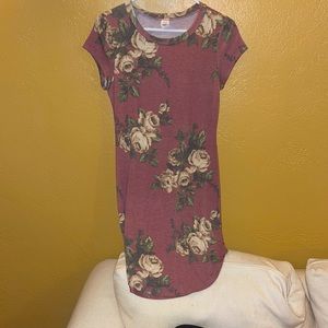 Super cute flower tshirt dress